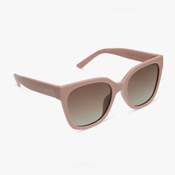 Diff Eyewear Accessories - DIFF-EMILY FAUVER - GOOSE -NUDE/BROWN GRADIENT-POLARIZED SUNGLASSES-New
